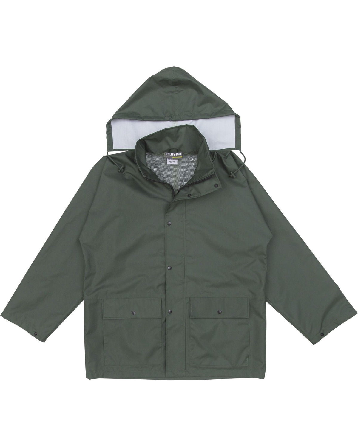 UPA892 Men s Rain Jacket Hunter Green Utility Pro Wear